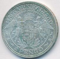 1937. 2P Ag "Madonna" T:2,2- patina Adamo P7.