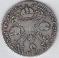 Osztrák Németalföld 1792H Koronatallér Ag "II. Lipót" Günzburg (29,3g) T:3 Austrian Netherlands 1792H Kronenthaler Ag "Leopold II" Günzburg (29,3g) C:F Krause KM# 42
