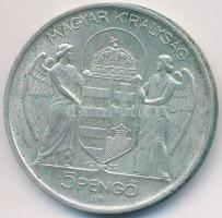 1939. 5P Ag "Horthy balra" T:2- Adamo P8.2