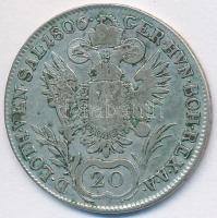 Ausztria 1806A 20Kr Ag "I. Ferenc" T:3 patina,karc
Austria 1806A 20 Kreuzer Ag "Franz...
