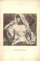 Innocent Nostalgia, erotic art postcard, artist signed, Nr. 213. (EK)