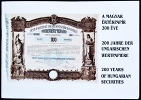 Svájc/Zürich 1923. "Bauxit Trust Részvénytársaság" 10 részvénye, összesen 500Fr-ról szelvé...