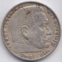 Német 3. Birodalom 1935A 5M Ag "Hindenburg" T:2
German Third Reich 1935A 5 Mark Ag "H...