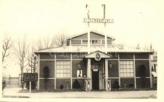 4 db RÉGI városképes lap (Belgium, Anglia, Olaszország) magyar pavilonok külföldi vásárokon / 4 old worldwide town-view postcards, Hungarian pavilions, Expo