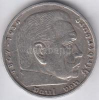 Német 3. Birodalom 1935A 5M Ag "Hindenburg" T:2
German Third Reich 1935A 5 Mark Ag "H...