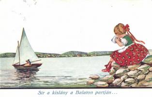 Balaton, magyar folklór, vitorlás hajó s: Bernáth (EK)