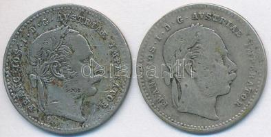 Ausztria 1868-1869. 20Kr Ag (2x) T:3
Austria 1868-1869. 20 Kreuzer Ag (2x) C:F