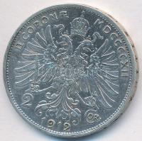 1912. 2K Ag "Ferenc József" T:2- Adamo K6