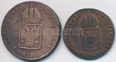 Ausztria 1816A 1/2Kr + 1Kr T:2-
Austria 1816A 1/2 Kreuzer + 1 Kreuzer C:VF