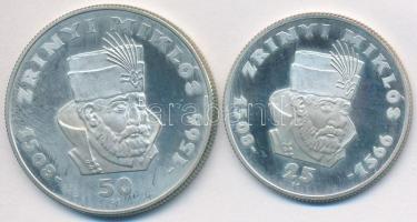 1966. 25Ft Ag + 50Ft Ag "Zrínyi" pár T:2 (PP)