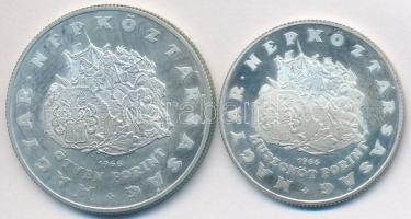 1966. 25Ft Ag + 50Ft Ag "Zrínyi" pár T:2 (PP)