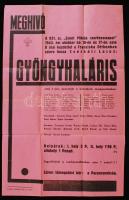 1943 Meghívó plakát a Szent Miklós Cserkészcsapat által előadott Cserháti Lajos: Gyöngykaláris című operettre