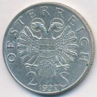 Ausztria 1937. 2Sch Ag "Karlskirche" T:2 Ausztria 1936. 2 Schilling Ag "Bicentennial Completion of St. Charles Church 1737" C:XF