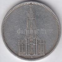 Német 3. Birodalom 1934A 5M Ag "Garnisonkirche" T:2- 
German Third Reich 1934A 5 Marks Ag ...