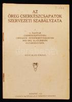 1922 Bp., Az öreg cserkészcsapatok szervezeti szabályzata, a Magyar Cserkészszövetség Országos Intézőbizottságának határozatából, 8p