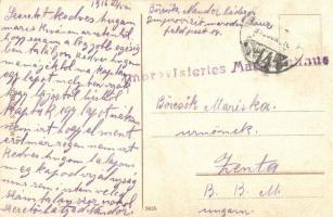 In Eile ein Lebenszeichen / WWI romantic postcard, K.u.K. military