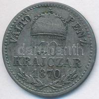 1870KB 10kr Ag "Váltó Pénz" T:3