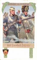 Schulter an Schulter vor hundert Jahren; Deutsche Schulverein Nr. 474. / German military propaganda s: K. A. Wilke