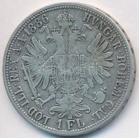Ausztria 1886. 1Fl Ag "Ferenc József" T:2- Austria 1886. 1 Florin Ag "Franz Joseph" C:VF