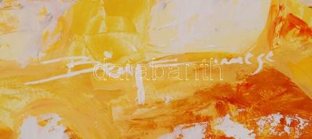 Bényi Emese (1973-): Kilátás a tengerre. Olaj, farost, jelzett, kereteben, 90×70 cm