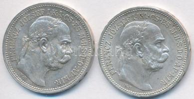 1915. 1K Ag "Ferenc József" (2x) T:2