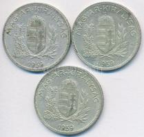 1939. 1P Ag (3x) T:2,2-