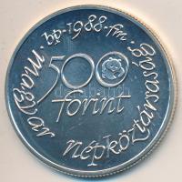 1988. 500Ft Ag "Világ vadvédelmi alap" T:BU Adamo EM100