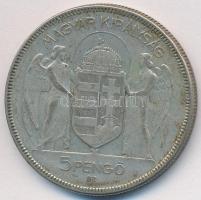1930. 5P Ag "Horthy jobbra" T:3 Adamo P8