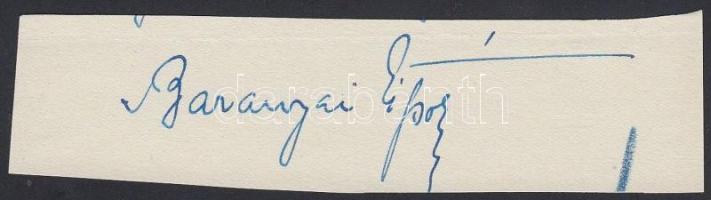 Baranyai Lipót (1894-1970) pénzügyi szakembe aláírása