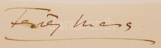 Feszty Masa (1895-1979) magyar festő.Leginkább oltárképeket, portrékat és tájképeket festett. Feszty Árpád és Jókai Róza leánya, Jókai Mór unokája. Aláírás kivágáson.