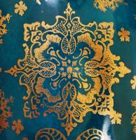 Victoria füles díszváza, matricás és kézzel festett, jelzett (Kaufmmann), hibátlan, m:44 cm ( Victor...