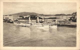 Linz, Landungsplatz / port, steamship (Rb)