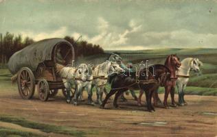 London, A Waggon and team of Horses litho s: Rosa Bonheur (EB)