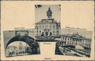 Szeged, Városháza, Kultúrpalota, Móra park, Hősök kapuja (kis szakadás / small tear)
