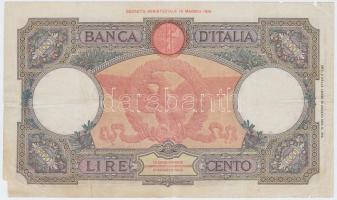 Olaszország 1931-1935. 100L T:III- tűlyuk
Italy 1931-1935. 100 Lire C:VG needle hole
Krause 55a