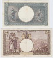 Románia / Német megszállás 1917. 1L + 1941. 1000L + 1944. 2000L + 2001. 50.000L T:II,III,III- ragasz...