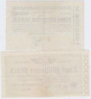 Németország/Weimari Köztársaság/Birodalmi Vasút 1923. 2.000.000M + Hilden 1.000.000M T:III
Germany/W...