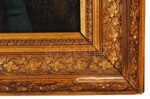 Jelzés nélkül: Férfi portré. Olaj, karton, erősen kopott, keretben, 40×30 cm