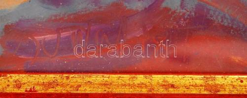 Cs. Németh Miklós (1934-2012): Női fej. Olaj, papír, jelzett, üvegezett keretben, 33×26 cm