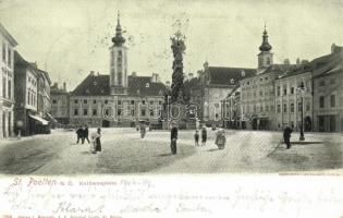 Sankt Pölten, Rathausplatz / town hall square (fa)