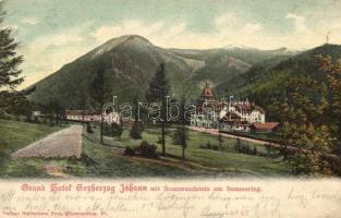 Semmering, Grand Hotel Erzherzog Johann, Sonnwendstein / hotel, mountain peak (EK)