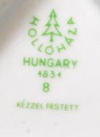 Hollóházi porcelán akt, kézzel festett, jelzett, hibátlan, m:30 cm/Hand painted Hollóházi porcelain ...