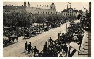 1940 Szatmárnémeti, bevonulás / entry of the Hungarian troops vissza So. Stpl