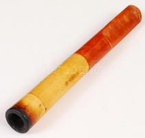 Tajtékkő és borostyán szipka eredeti dobozában / Amber cigarette holder 12 cm