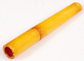 Borostyán szipka eredeti dobozában / Amber cigarette holder 12 cm