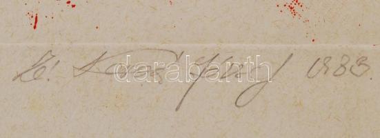 Zé Kovács József (1951- ): Kurutzból lett labantz vitéz 1983. Rézkarc, papír, 60/100, jelzett, 32,5×...