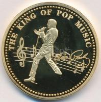 Amerikai Egyesült Államok DN "Elvis Presley / A popzene királya" aranyozott emlékérem (40m...