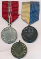 1952-1961. 3db klf "Sakk" díjérem, kettő mellszalaggal T:2,2-