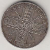 Nagy-Britannia 1926. 1Fl (2Sh) Ag "V. György" T:3 Great Britain 1926. 1 Florin (2 Shillings) Ag "George V" C:F