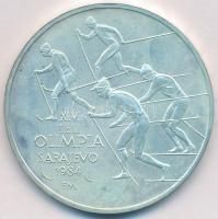 1984. 500Ft Ag "Sarajevoi Téli Olimpia" T:BU Eredeti tokban, tanúsítvánnyal!